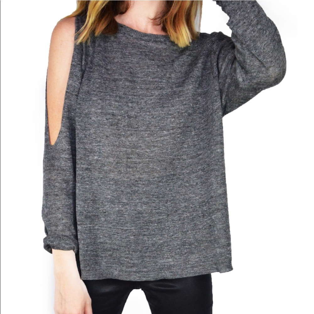 Fine Paris Cold Shoulder Sweater